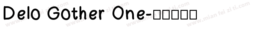 Delo Gother One字体转换
